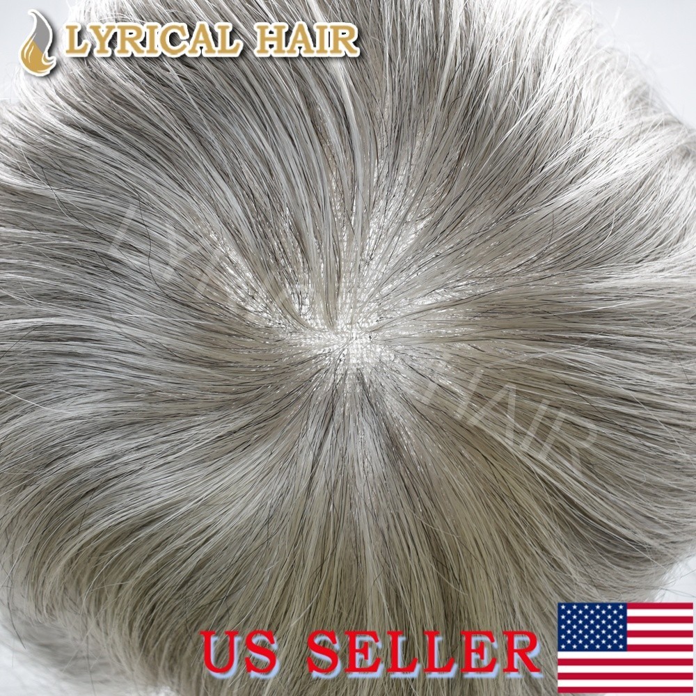 Lyrical Hair Lace Front Mens Toupee Natural Hairline Human Hair Hairpiece System