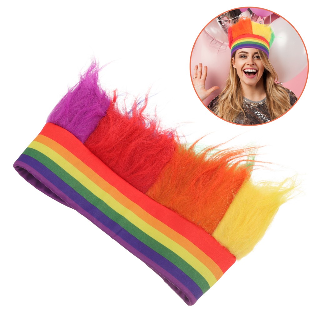 Colourful Wigs Colored Funny Cosplay Hairpiece Carnival Headband