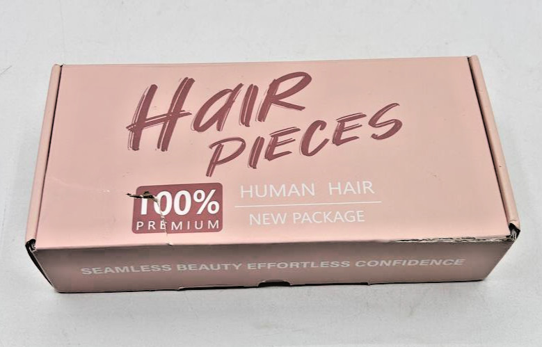 Benehair 12in Straight Human Hair Dark Brown Topper 9 * 12CM Silk Base