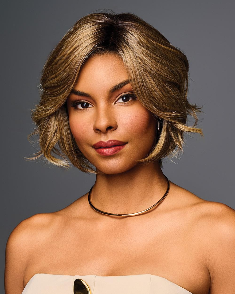Trend Alert Luxury Lace Front Monotop Wig Gabor- Your Color Choice, Medium
