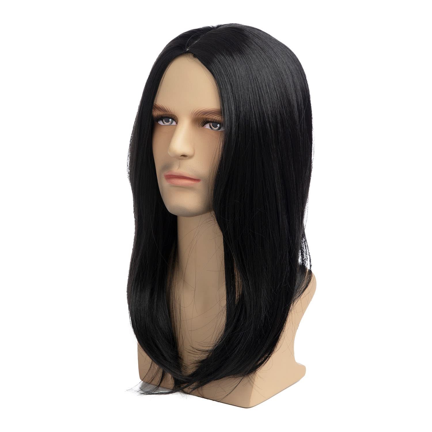 Black Middle Part Long Straight Synthetic Wig Multiple Colors Available Full
