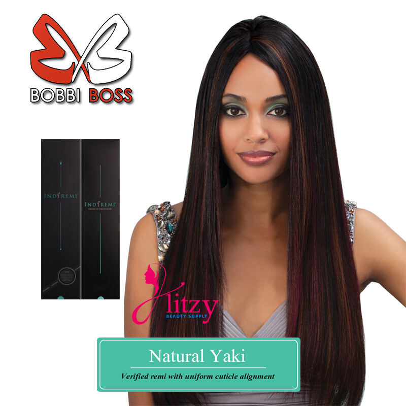 Bobbi Boss Indi Remi Natural Yaki Luxury Remi Human Hair WVG – 10″S, – 22″