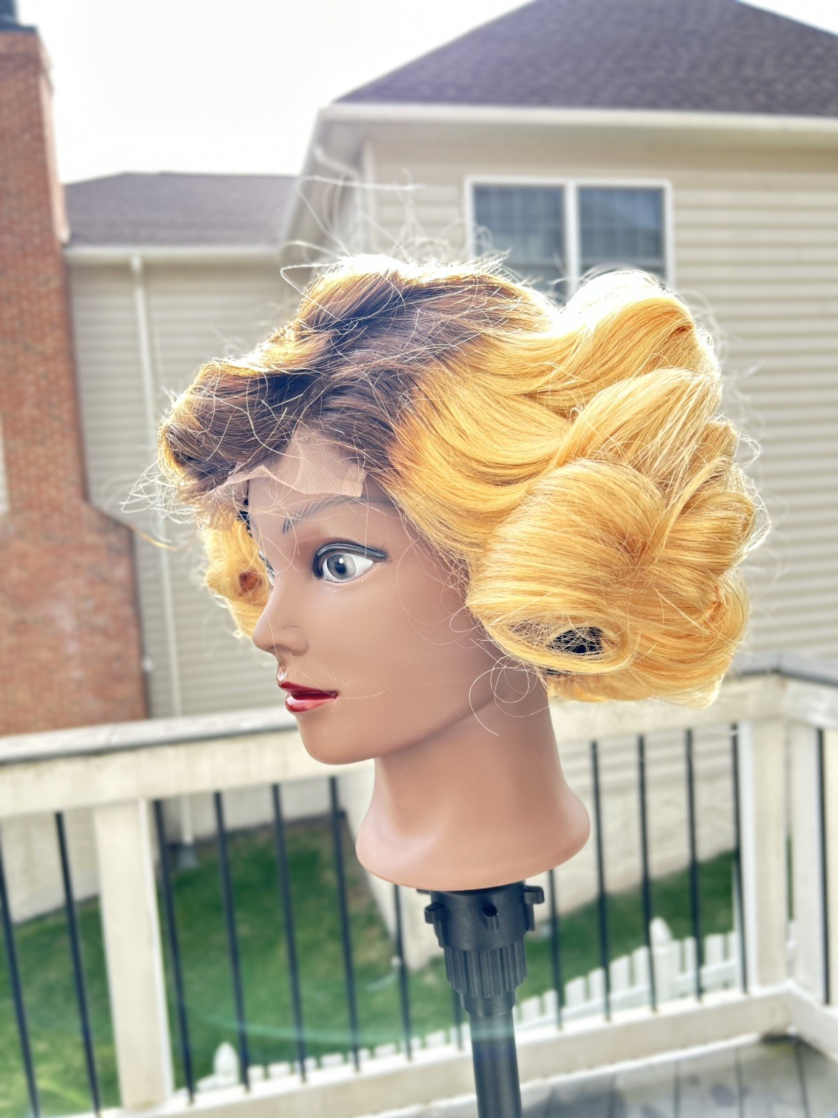 Bouncy Curl 200% Density. 10 Inches Vietnamese Hair. 100% Human