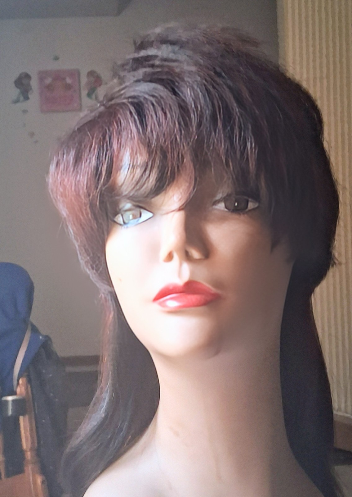 IZIWIG Luxury Remy Human Black/Brown, 12″ Bangs/Shag/Bob Style