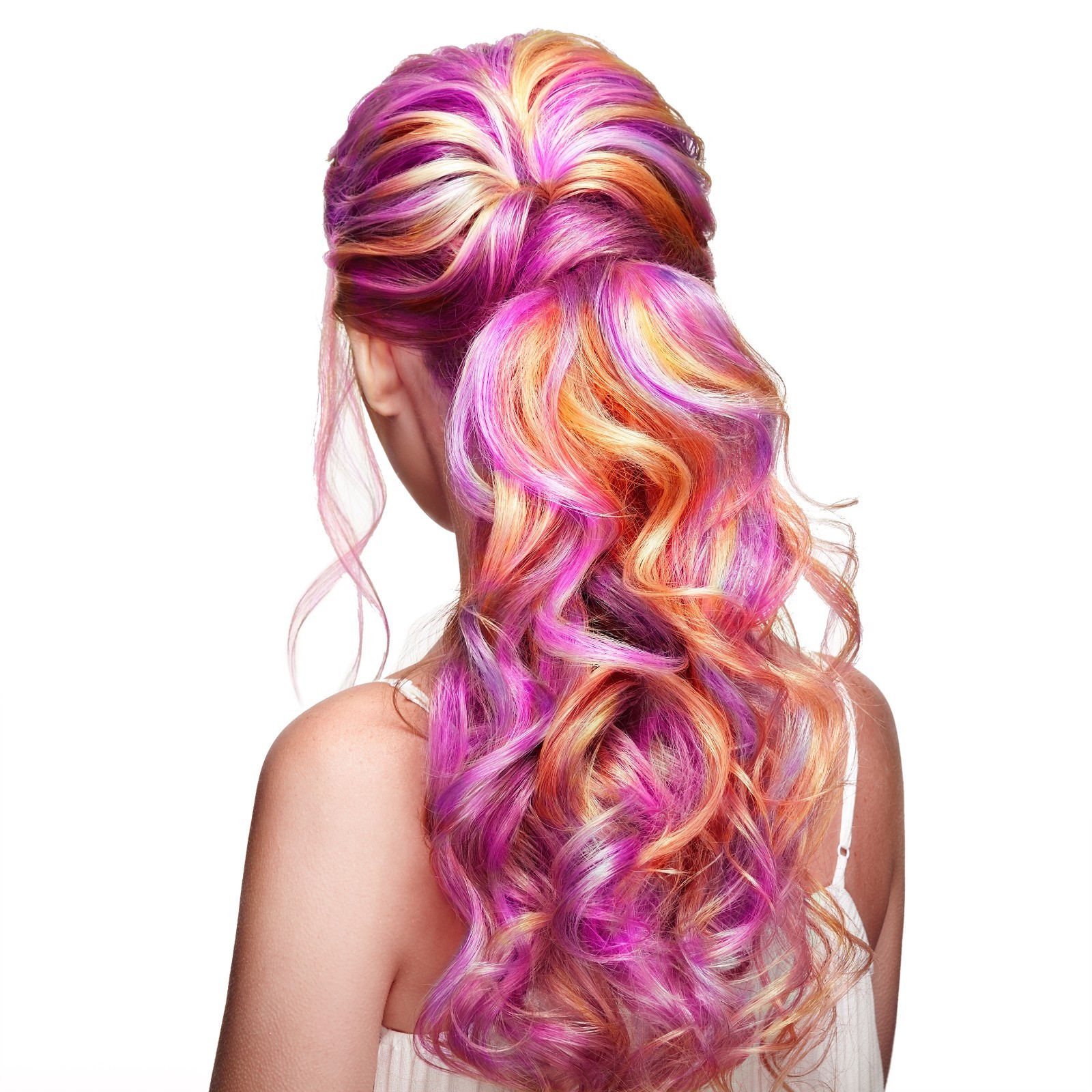 11pcs Single Color 21″ Straight Party Clip In Synthetic Hair Extensions Cosplay
