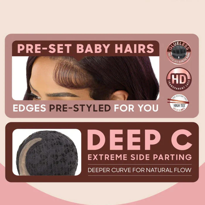 Outre Melted Hairline Trucurve Glueless HD Deep C-Part Lace Wig – TRUCURVE 4