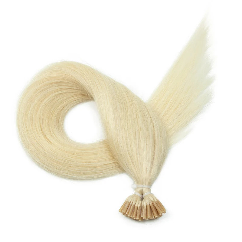 I Tip Hair Extensions Real Human Hair 30g/pack Microlink Capsules 14″