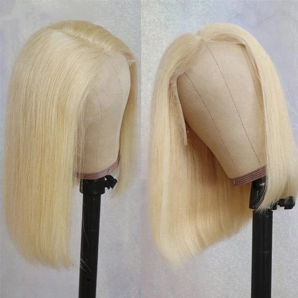 Short Bob Lace Wig Virgin Hair Cuticle Aligned Wig Lace Body Wave Bob Hair Wig