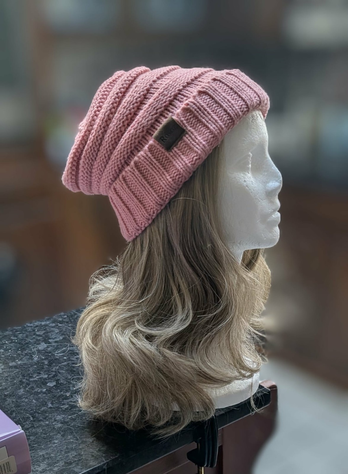 PAULA YOUNG HAT HAIR 3/4 WIG LONG WAVY NEW HAT INCLUDED WARM TOFFEE BLONDE