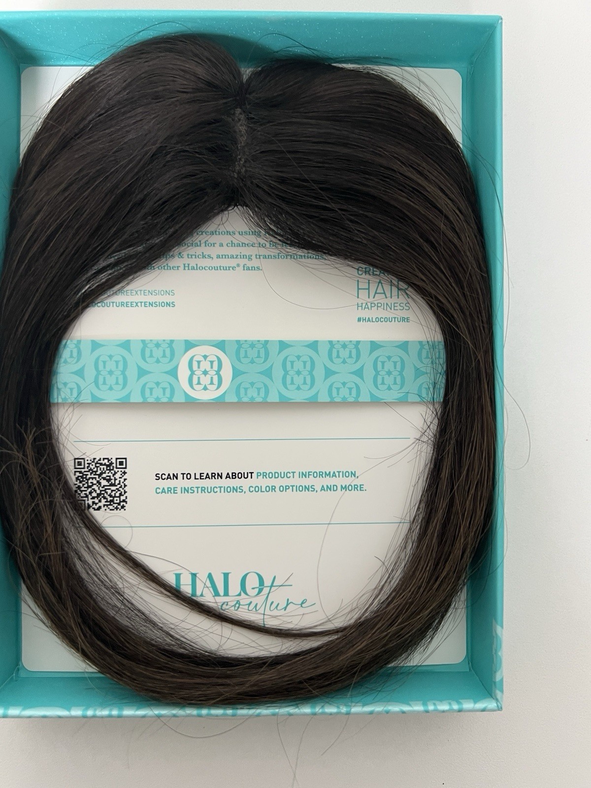 Halo Couture The Bang Clip in Extensions in Dark Brown