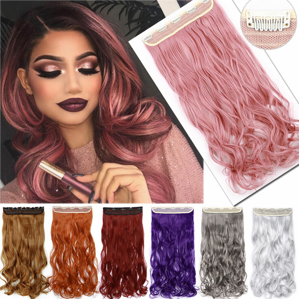 1Pcs Long Full Head Clip in 100% Natural Hair Extensions as Human Real Thick HYT