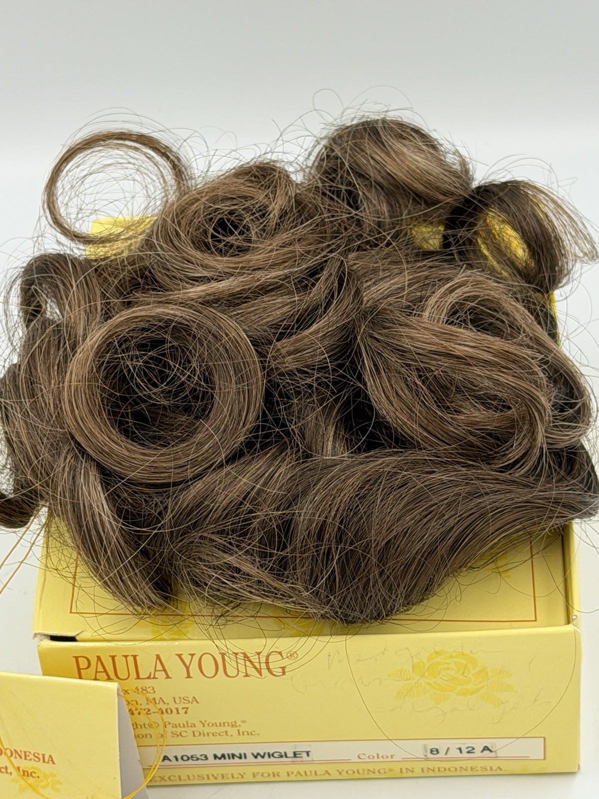 New Paula Young A 1039 Delite Color 8/12A Brown Mini Wiglet Glitz Baby Pageant