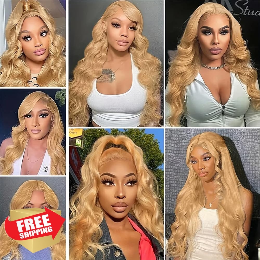 Honey Blonde Bundles Human Hair #27 Loose Wave Bundle 18 20 22 Inch Uprocesse…