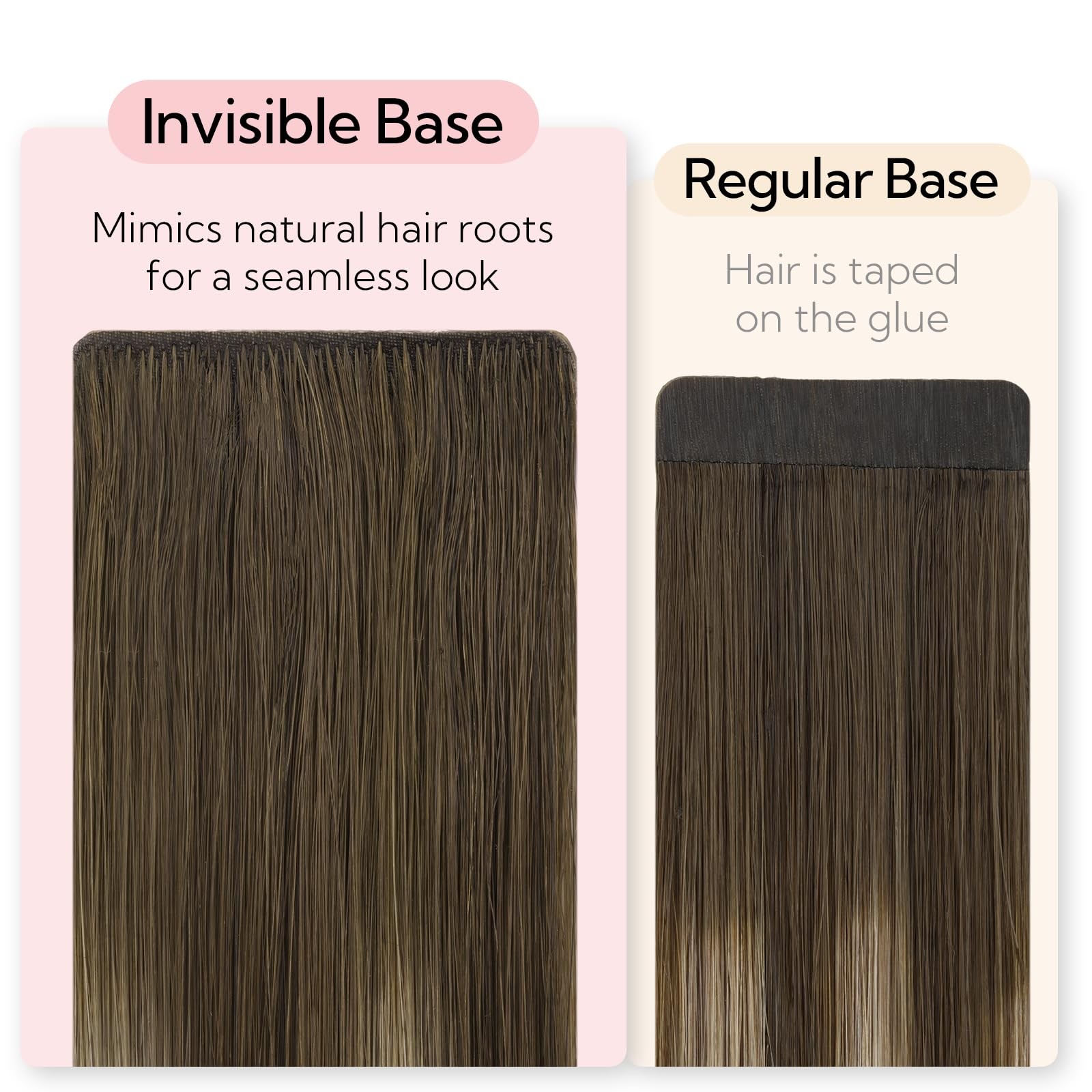 Hotbanana Invisi Edge Tape In Hair Extensions Human Hair 14Inch 50G 20Pcs