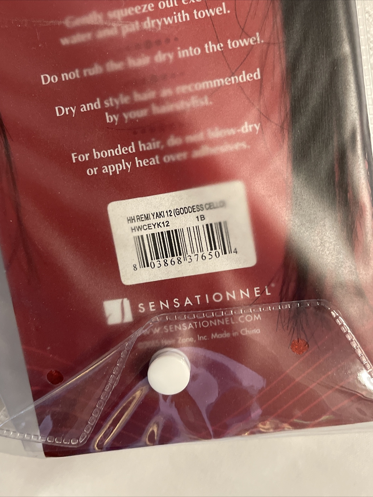 Sensationnel 100% Remi Human Hair for Weaving CELLO REMI YAKI (STRAIGHT) 1B-12″