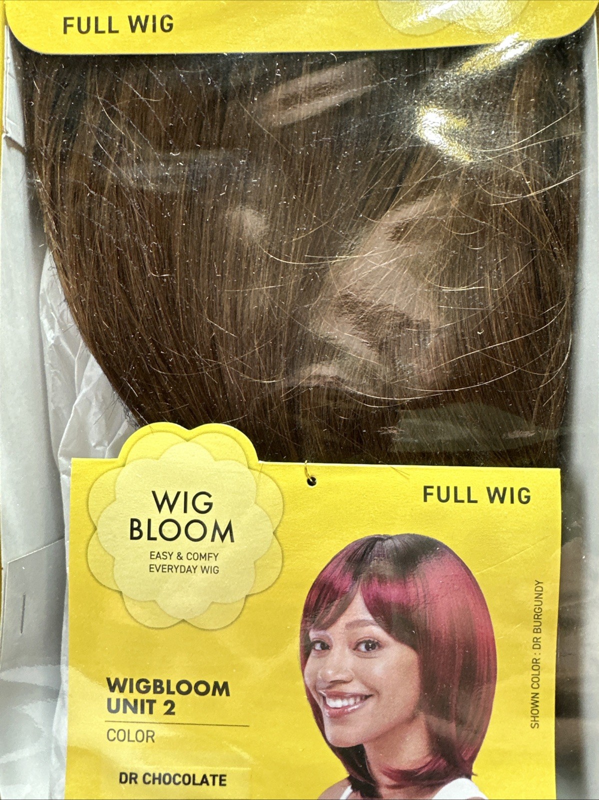 2 Vivace Full Wig Wigbloom Unit 2 Dr Chocolate & Dr Copper Glue-less NEW