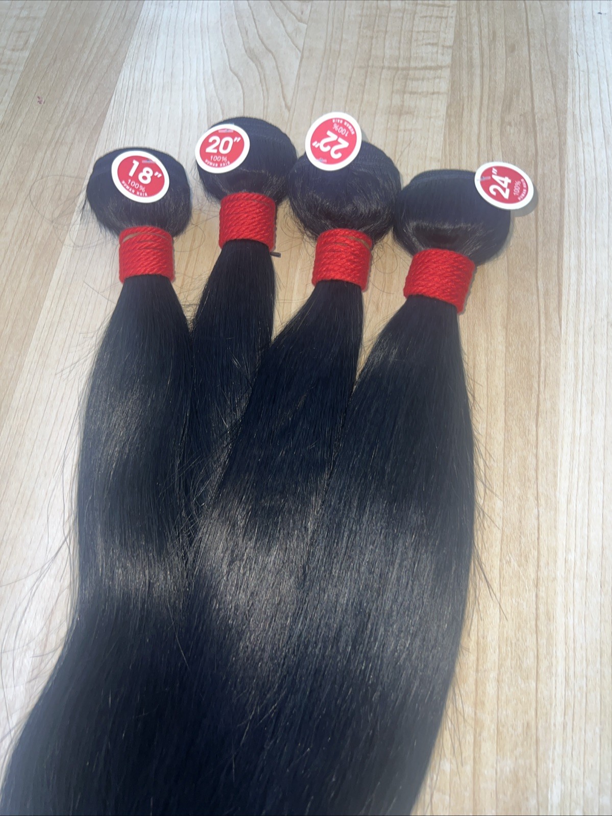 🔥 100% Human Hair Bundles 18” 20” 22” 24” – 4 Bundle Deal $120 🔥 Straight