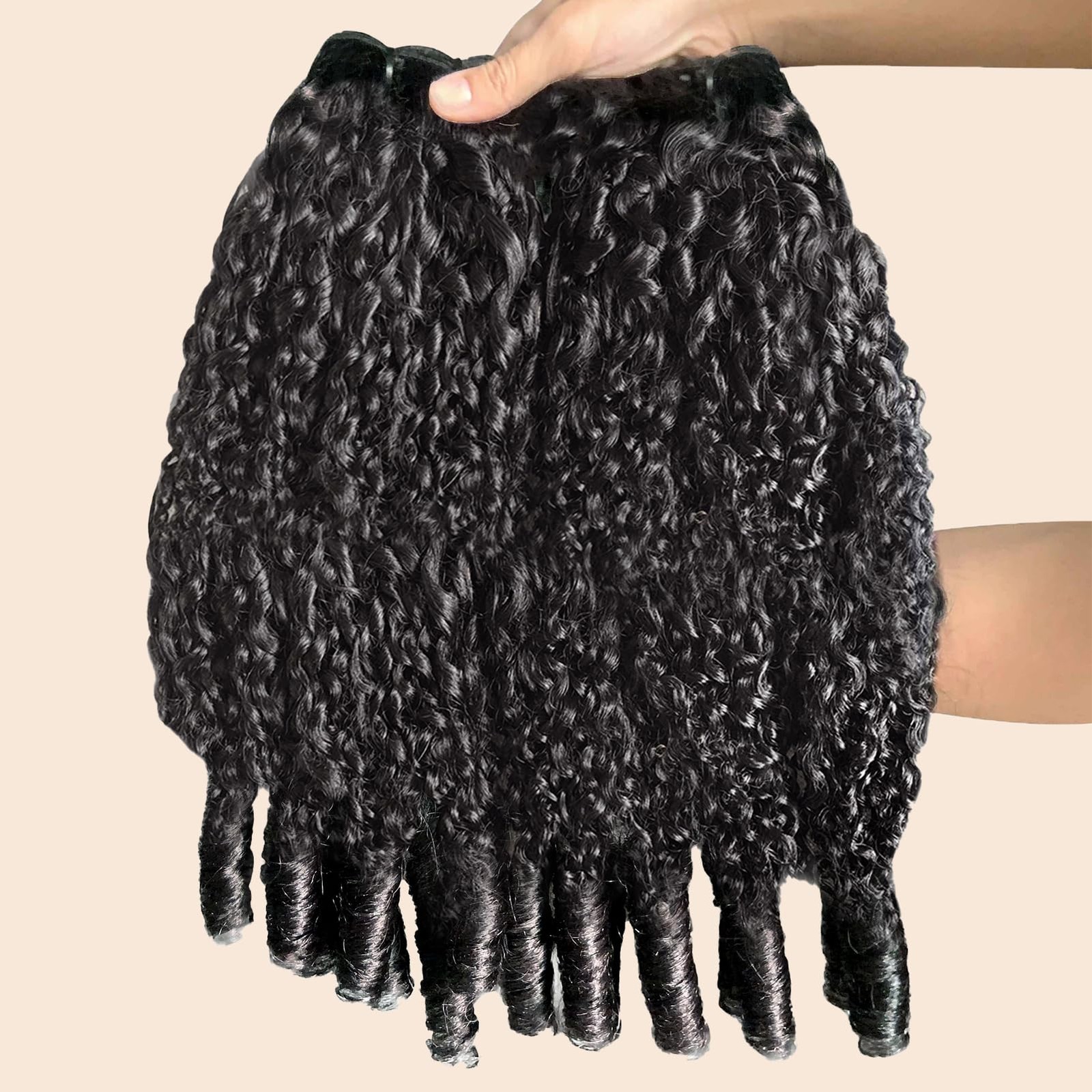 Quitoric 12A Burmese Curly Bundles Human Hair 14 16 18 Inch 100 Unprocessed
