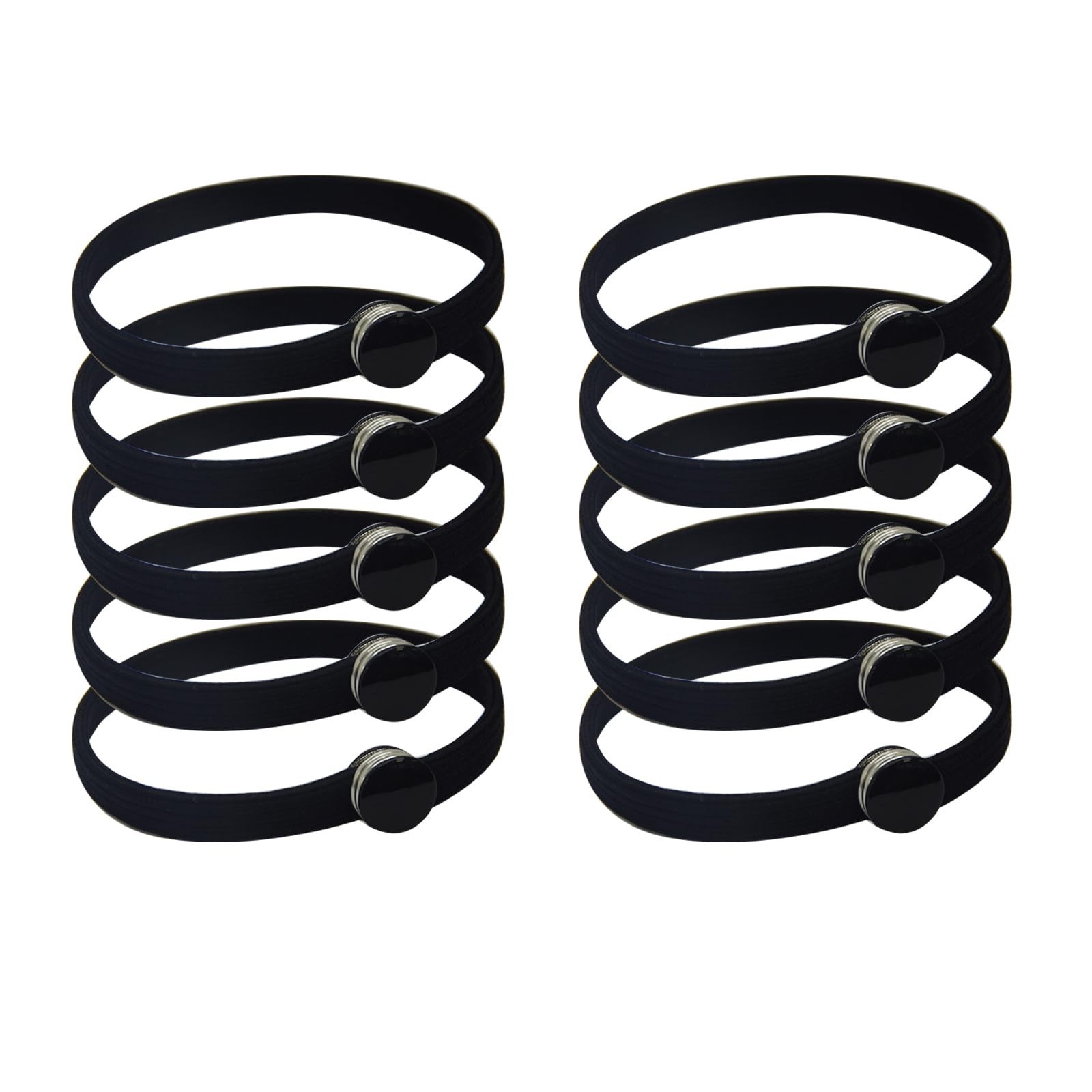 10Pcs Wrap Around Hair Tie Snap Ties for Thick Curly Hair Adjustable Snappy B…