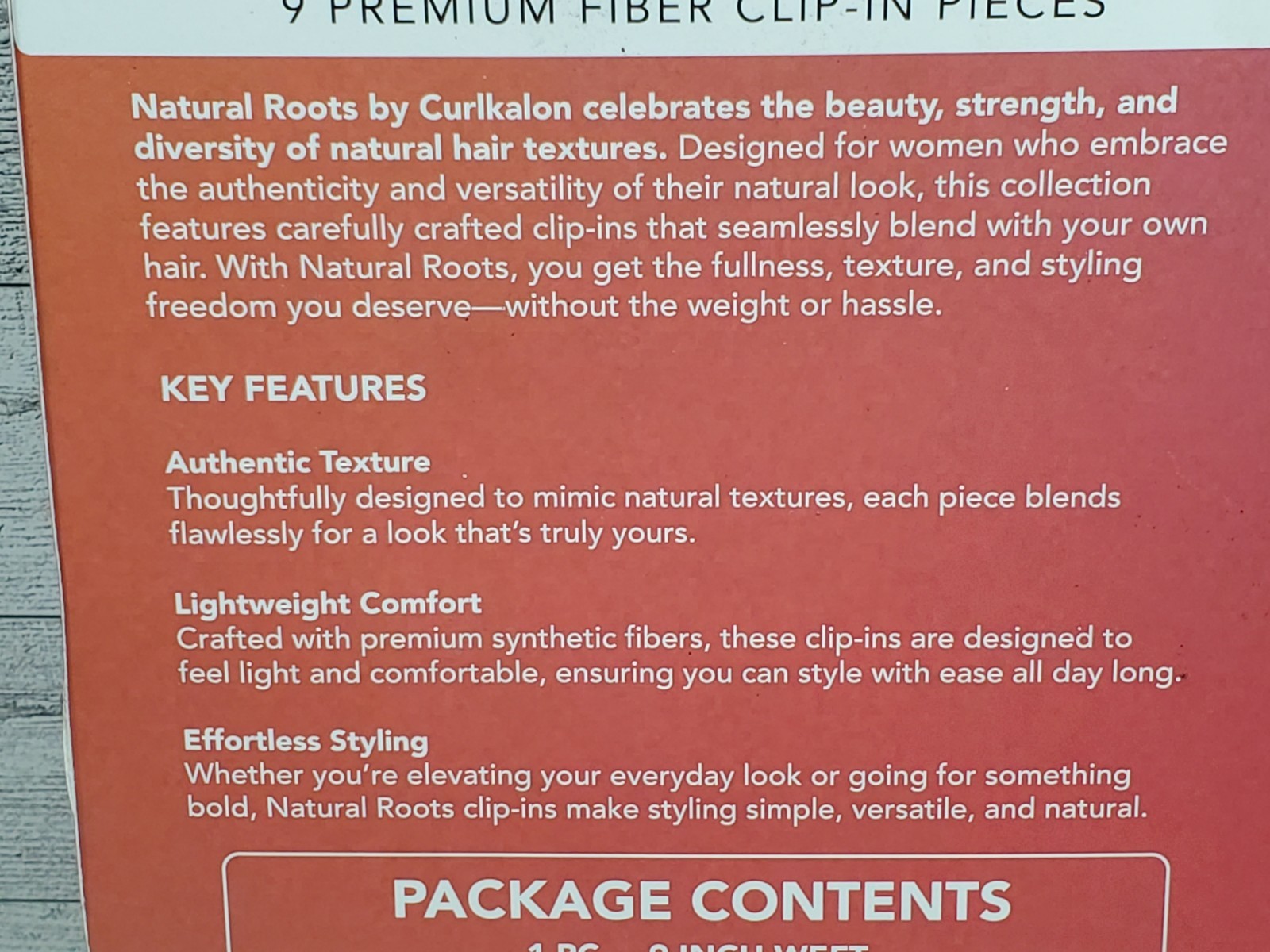 Curlkalon Blow Out Straight 12″ Clip-in Natural Black Hair Extensions – 9ct