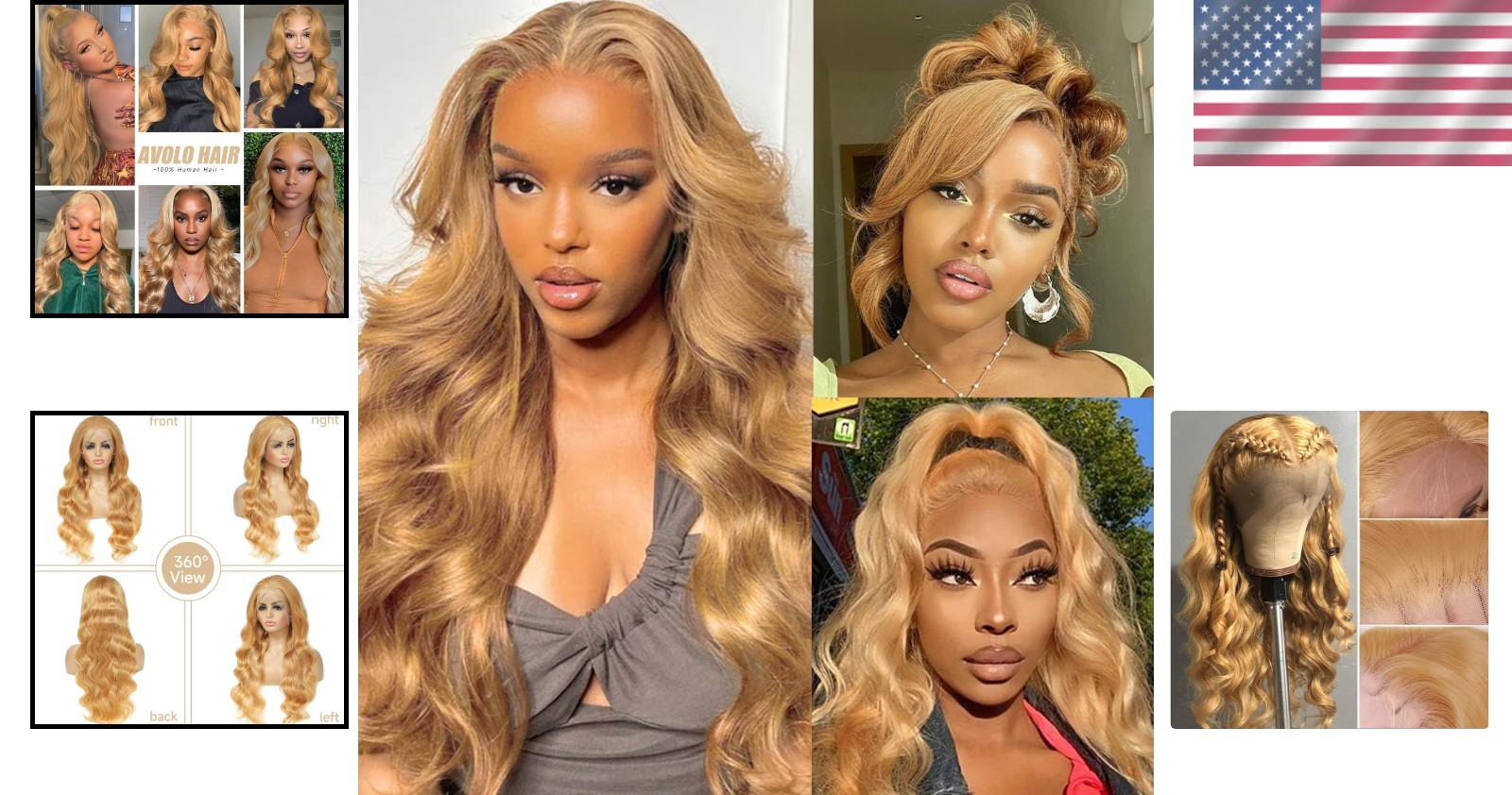 Luxurious 28 Inch Honey Blonde Glueless Lace Front Wig – All-Day Comfort & Style
