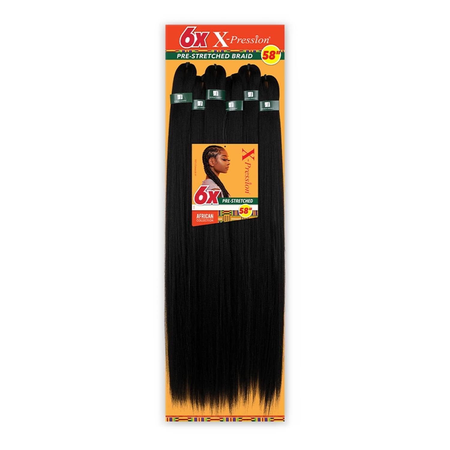 Versatile 58-inch Kanekalon Braid – Flame Retardant for Safe Braiding Styles