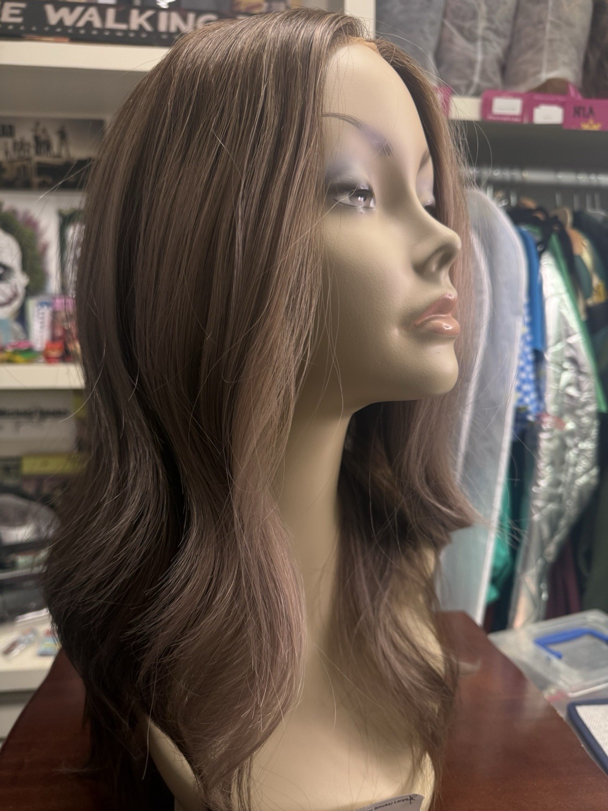 Chelsey Smith Crowns Farryn Lavender Smoke Large Wig EUC With Satin Bag & Box