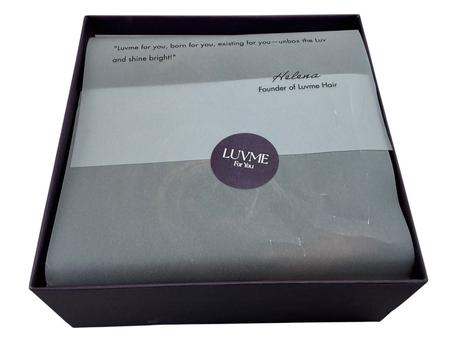 Luvme Brown Synthetic Lace Front Wig With Box & Accessories