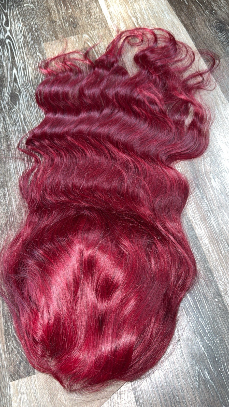 30 Inch Burgundy Body Wave Wigs Human Hair with Drawstring 99J 13×6 Double-band