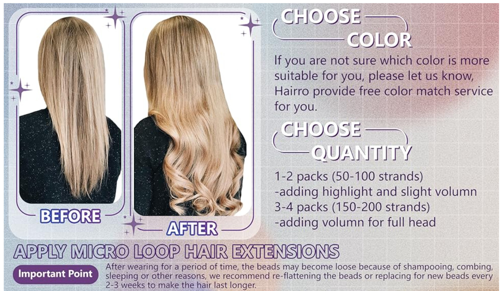 Microlink Hair Extensions Human Hair Micro Loop Bead In 18In 50g 50 Strands #99J