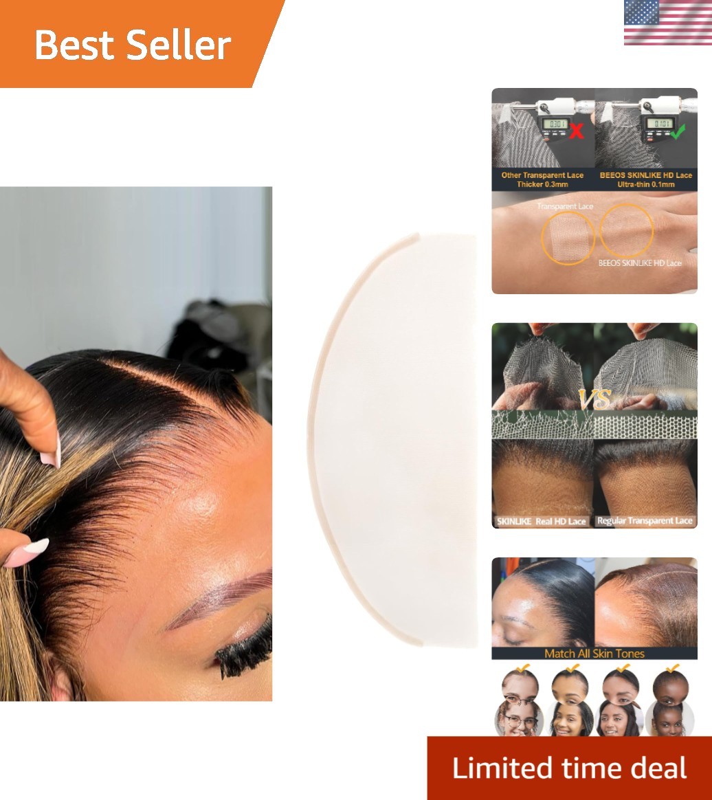 13×4 Skinlike Real HD Lace – Ideal for Seamless Wig Making & Repairs