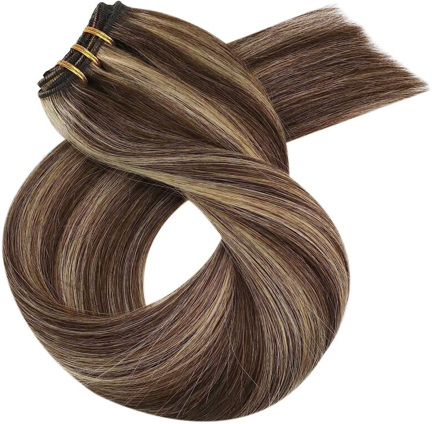 Sew in Weft Hair Extensions Double Weft Hair Extensions Real Human Hair Premium