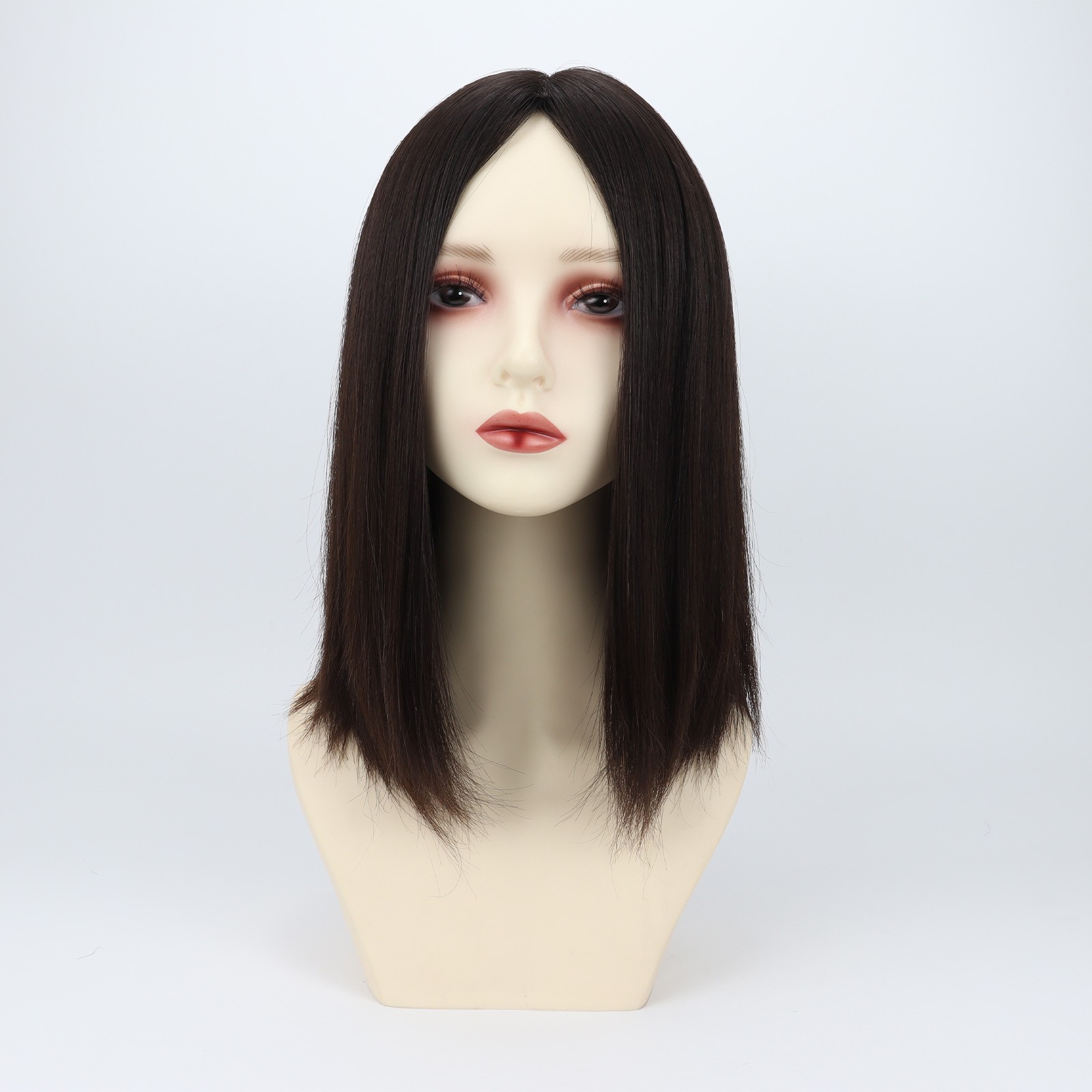 Woman Real Human Hair Jewish Wig Silk Base Sheitel Hand Tied Silk Top Kosher Wig