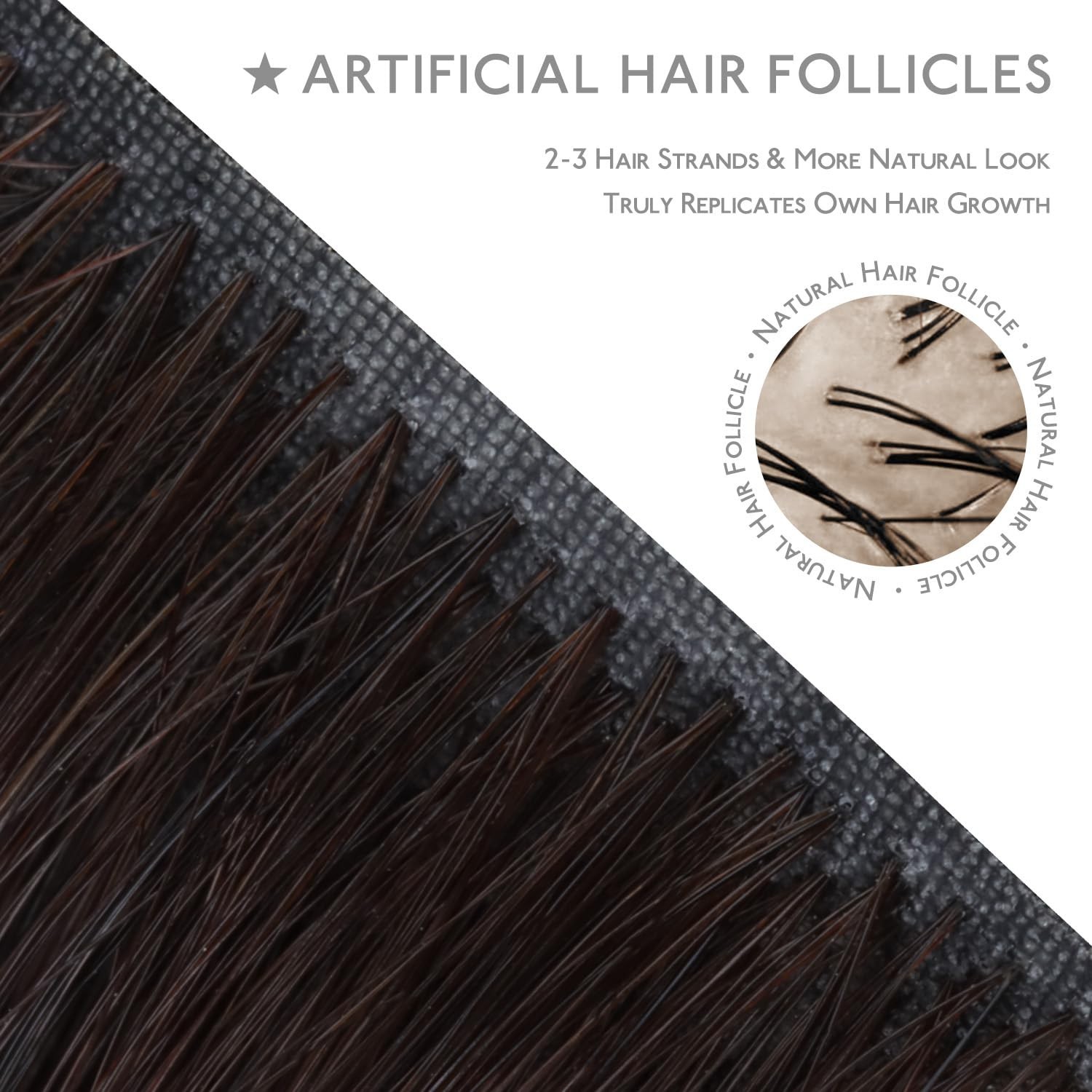 Seamless Clip-In Hair Extensions 18″ 130g Real Human Hair, Muted Light Brown, 7p