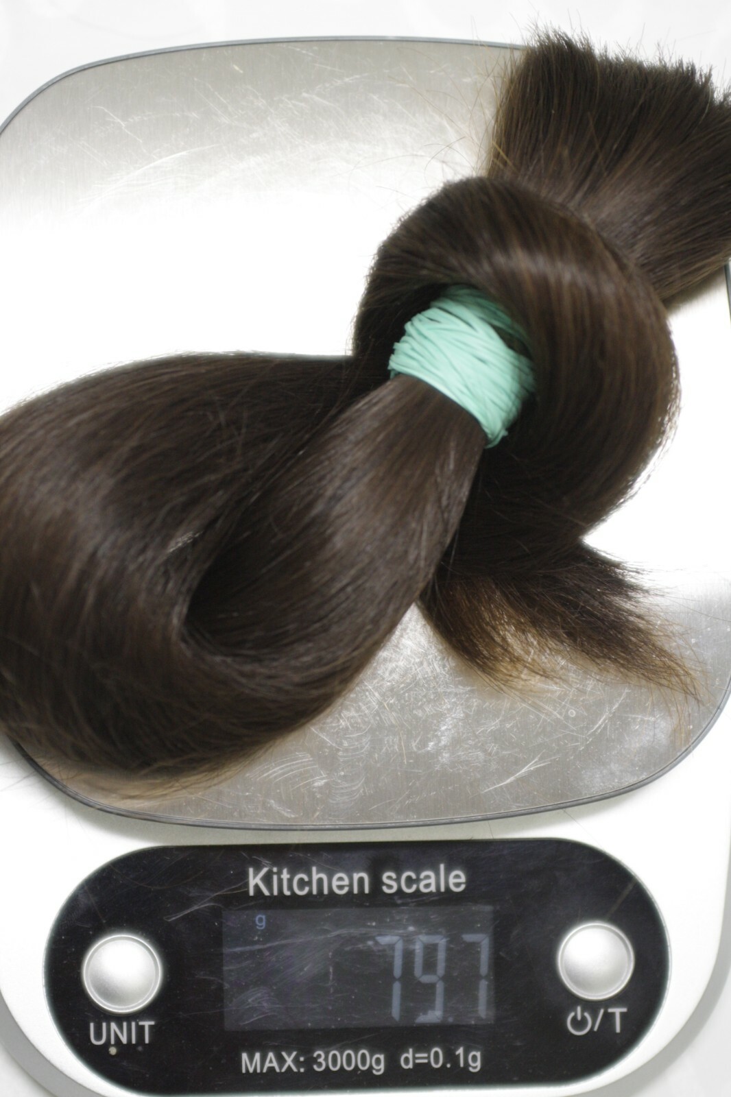 LUX Virgin Natural Russian Ukrainian Slavic Hair Brown 47cm/18,5″ 79gr/2,79oz