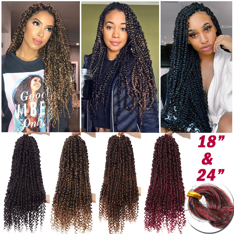 18 Inch 60 Strands/Pack PASSION CROTCHET Twist Crochet Braid Braids Extensions