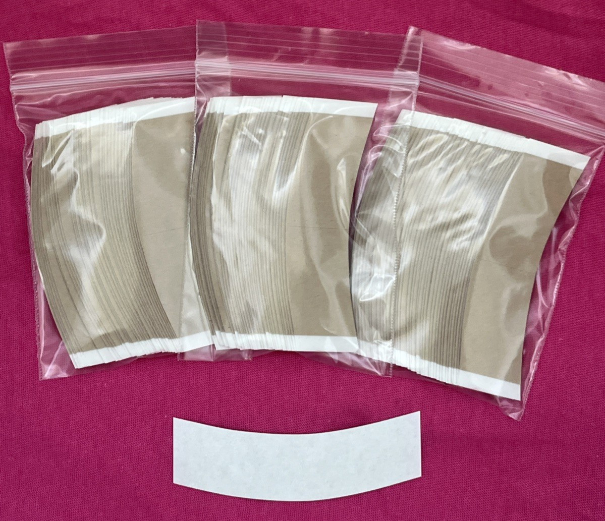 Walker Natural Hold Tape Double Sided Wig Adhesive C Contour Tape 108 Pcs.