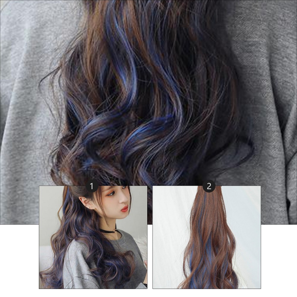 1Pc Long Wavy Ponytail Wave Ponytail Extension Clip Women Lady Headdress