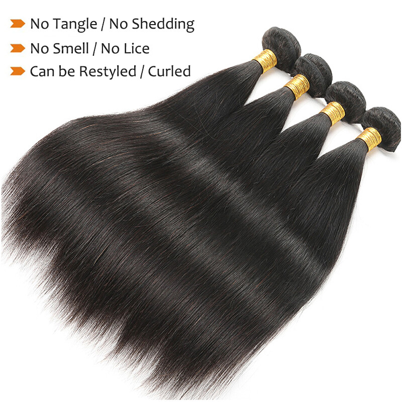 1/3/4 Bundles 8A Brazilian VIRGIN Human Hair Body Wave THICK Weave Weft Straight