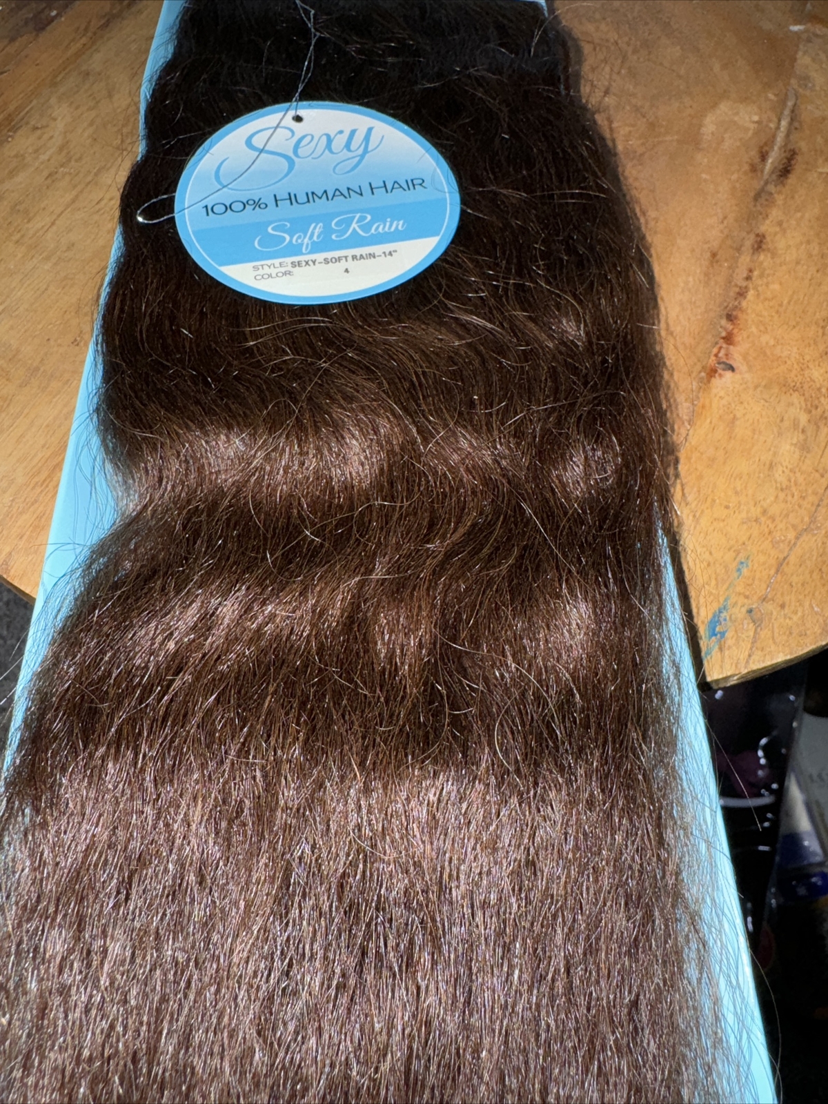 Sexy Soft Rain 100% Human Hair 14” WEFT COLOR 4