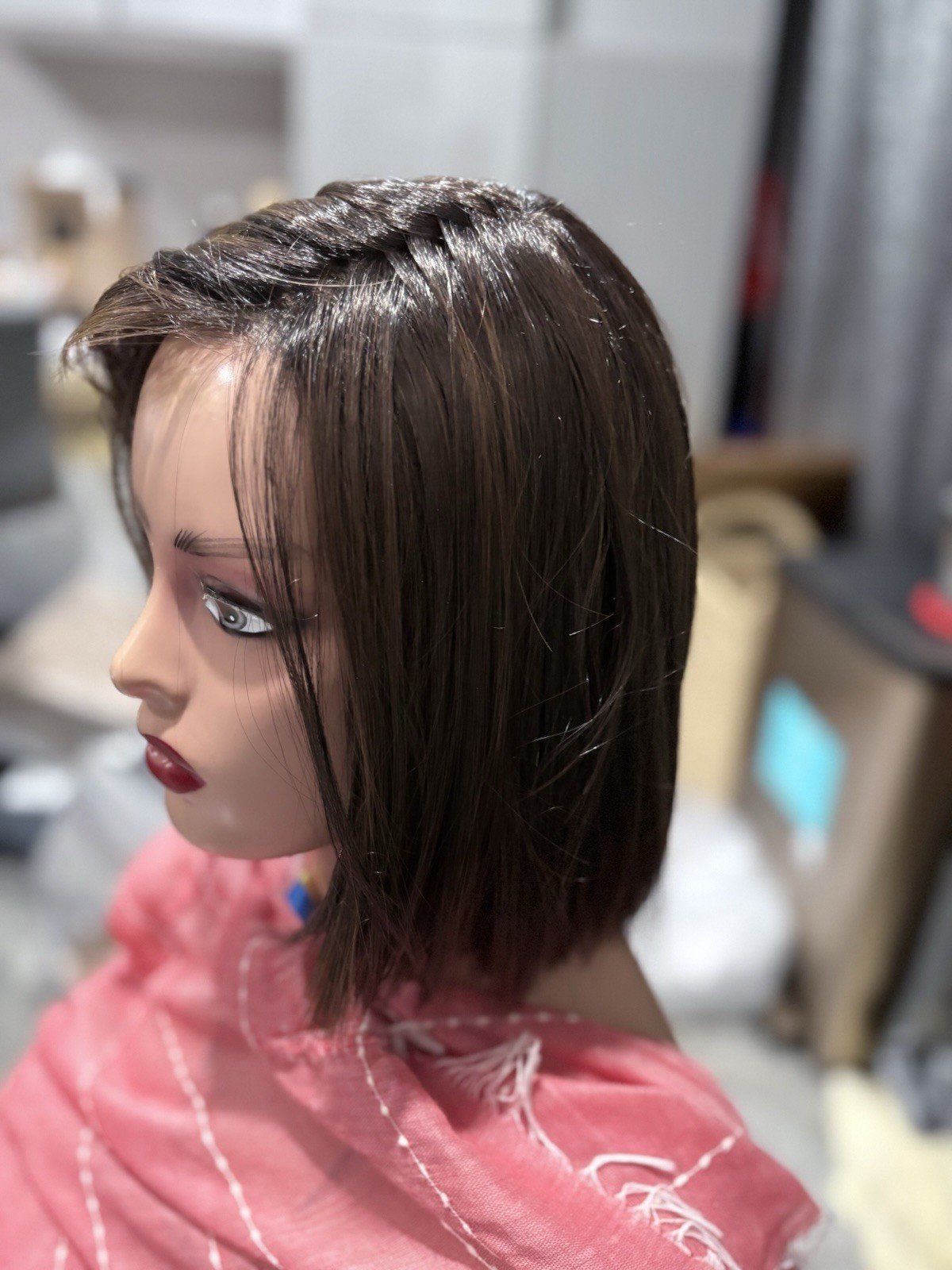 Elle Wille “Lia 2” mono Wig in color Coffee Brown Rooted 6.8.4. New