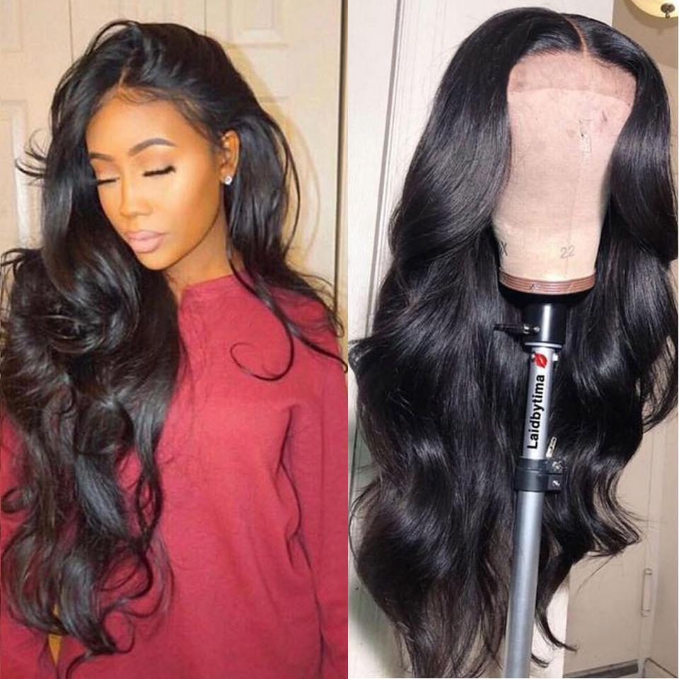Women Long Black Wave Wig Synthetic Heat Resistant Hair Wig for Daily Party Use