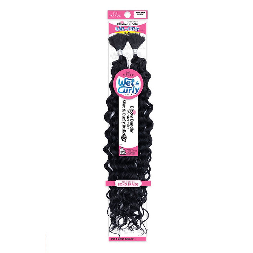 Mayde Beauty Bloom Bundle Weave – Wet & Curly Bulk 20″