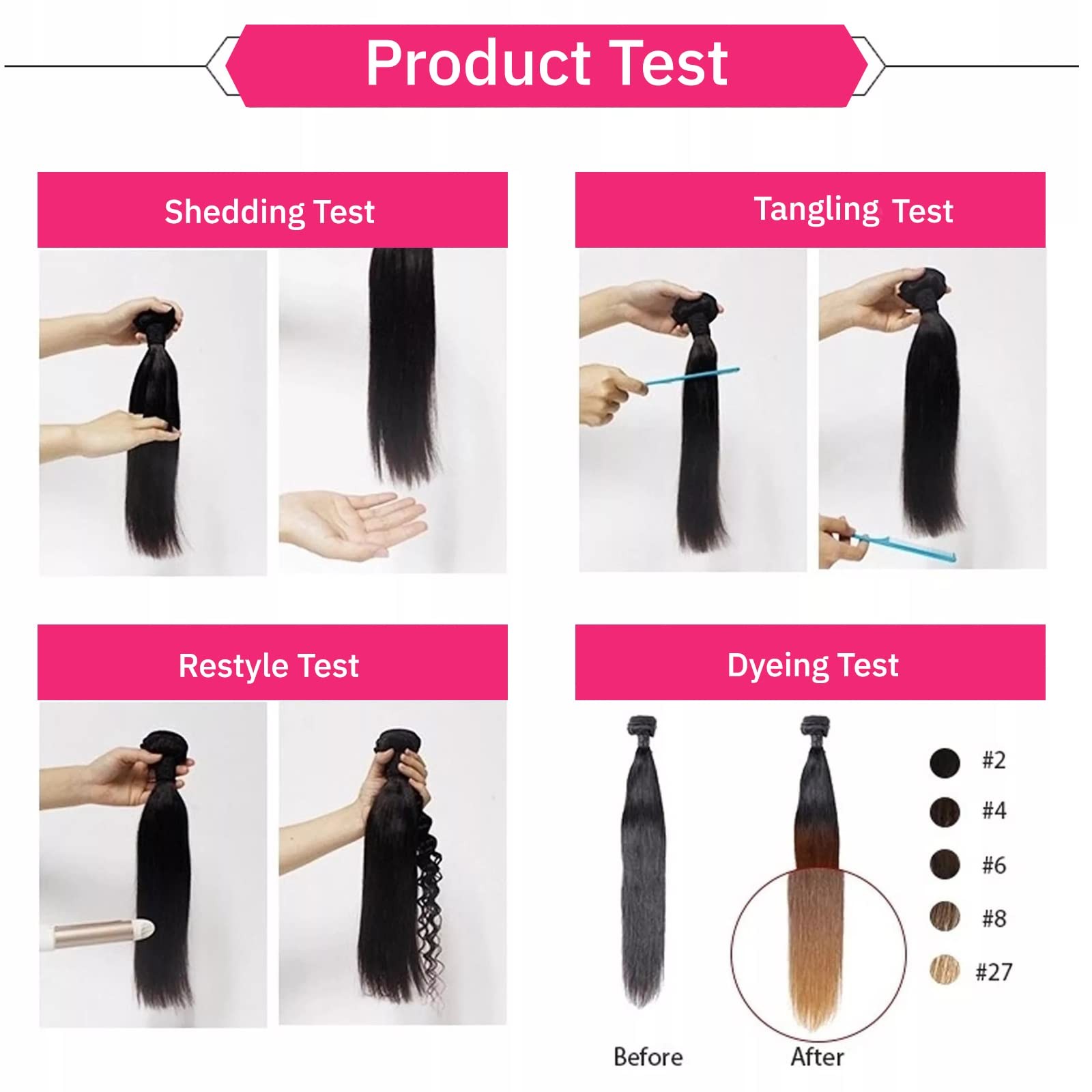 Kinky Straight Clip in Extensions Human Hair Ombre 99j Clip on Hair Extension…