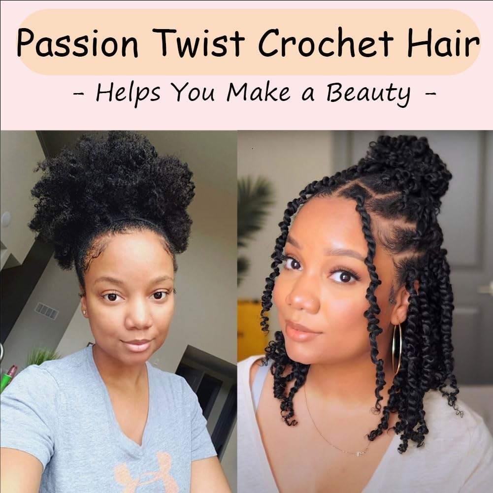Durable 12 Inch Pre-looped Crochet Braids – 8 Packs for Gorgeous Passion Twists