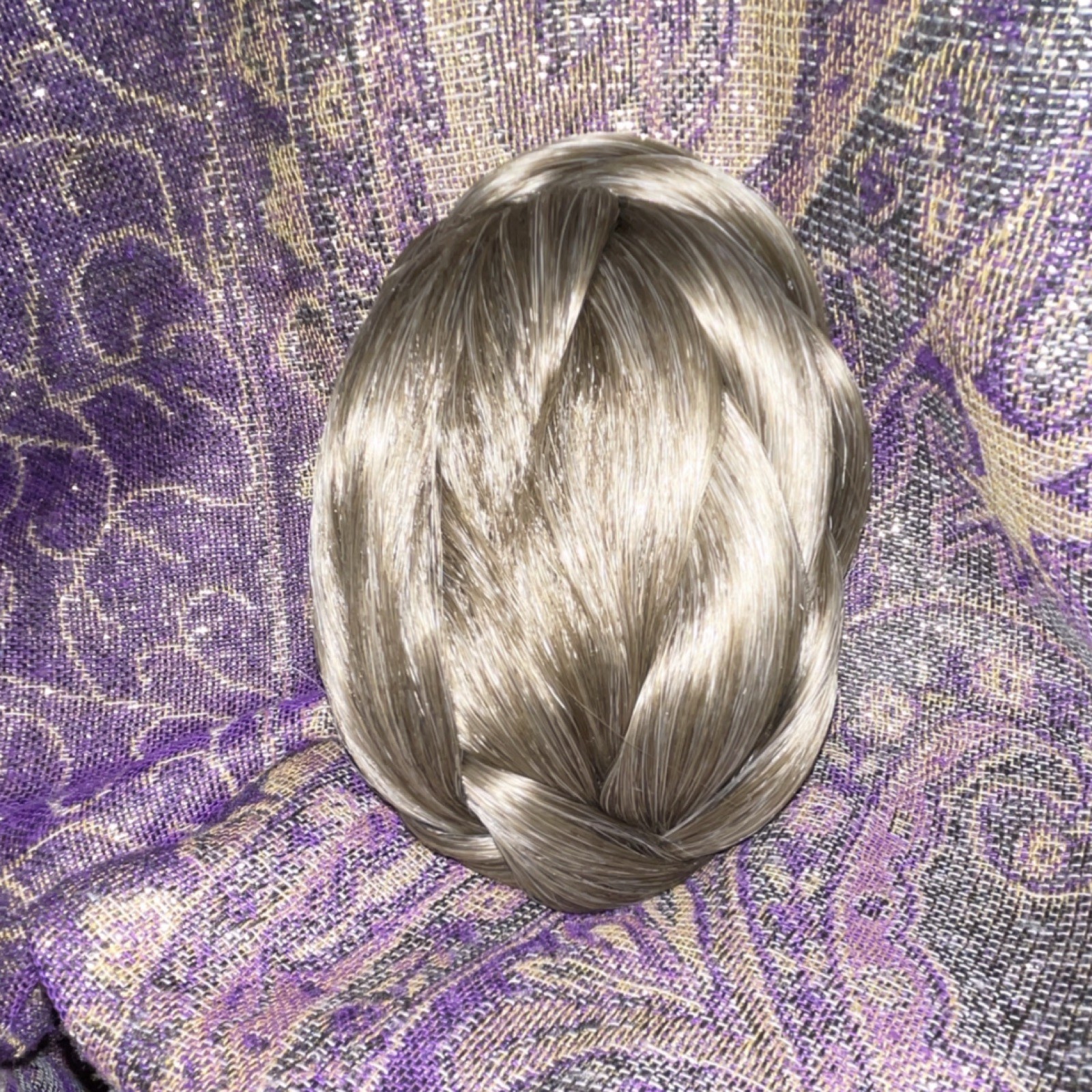 Paula Young Ash Blond Braided Synthetic Clip-In Hairpiece Classic Cap 6in