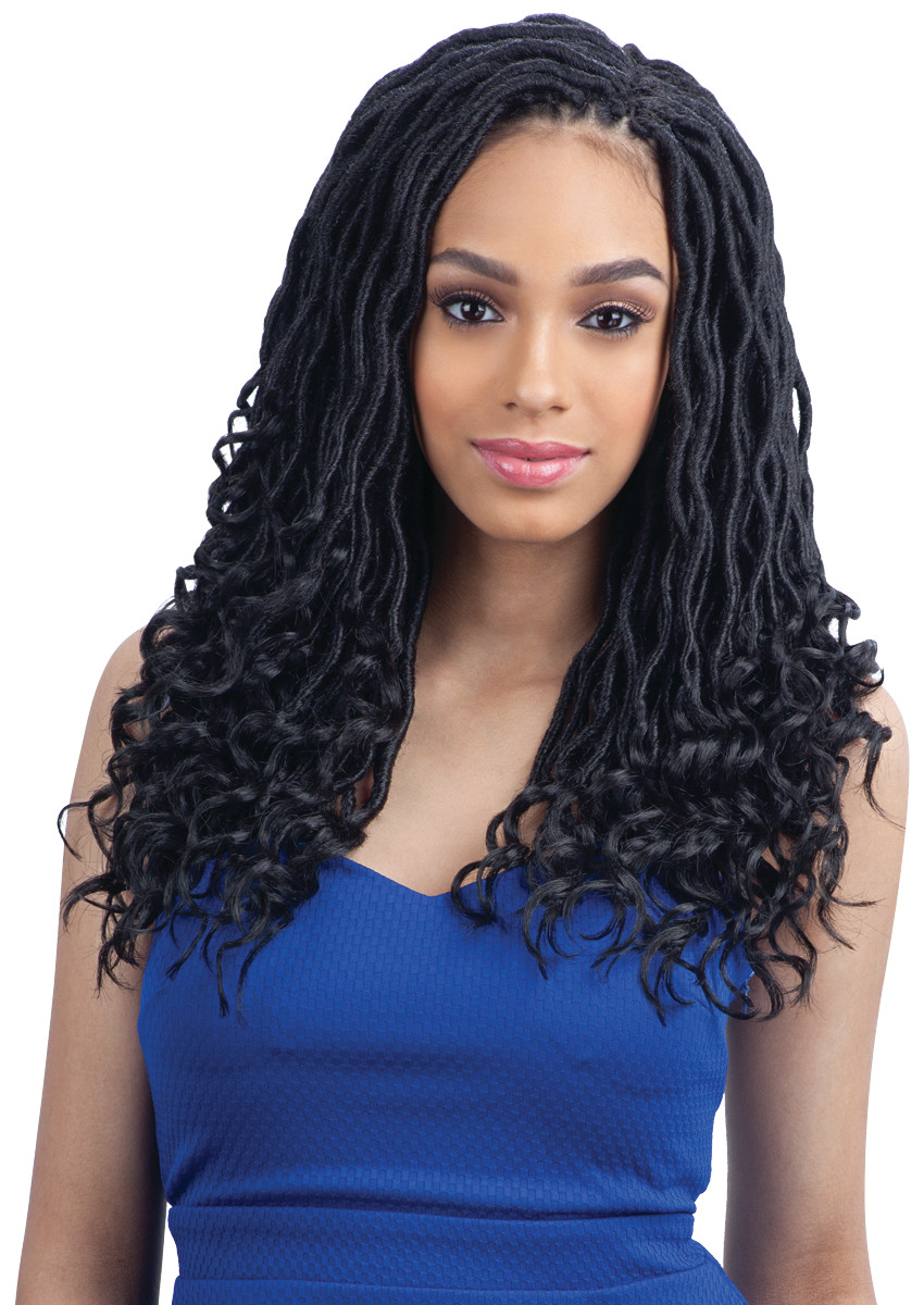 FREETRESS SYNTHETIC CROCHET PRE-LOOPED BRAID – GODDESS LOC 14″