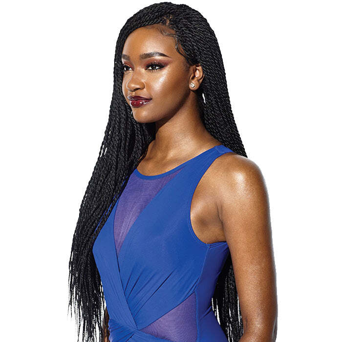 Sensationnel Cloud9 Ruwa Synthetic 4×4 Swiss Lace Front Wig – SENEGAL TWIST 32″