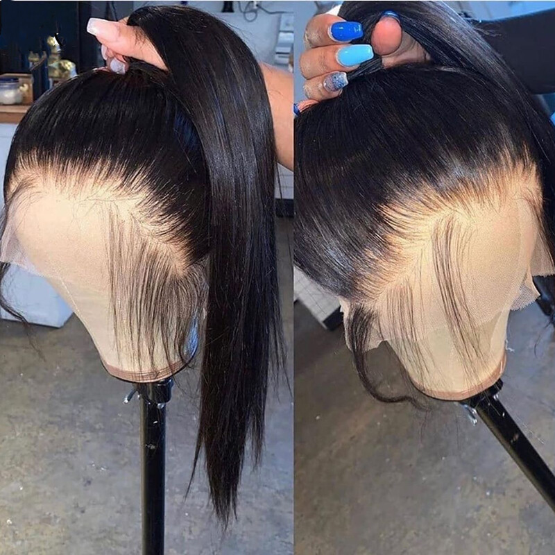 Full Lace Wigs HD Lace Straight 360 Lace Frontal Wigs Remy Brazilian Human Hair