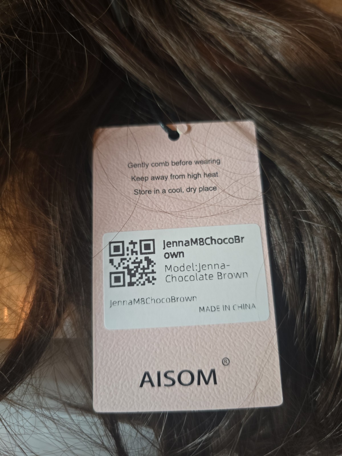 Aisom Jenna Wig Chocolate Brown 13×4 Free Part New With Tags Uncut